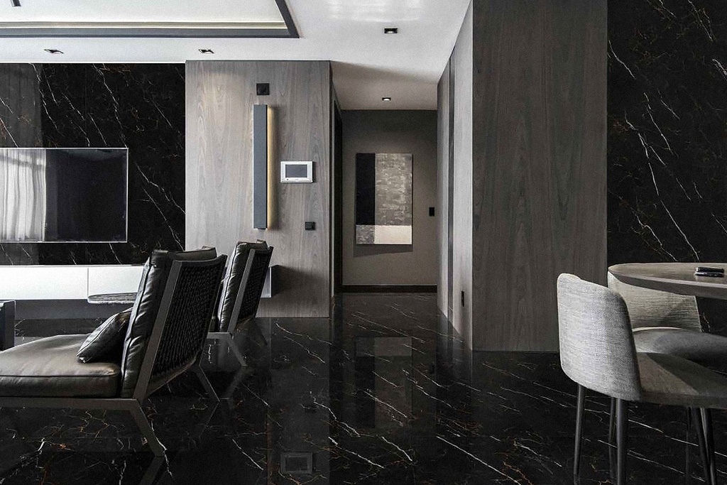 60x120cm Divina Marquinia Gold Black Hochglanz 9mm 